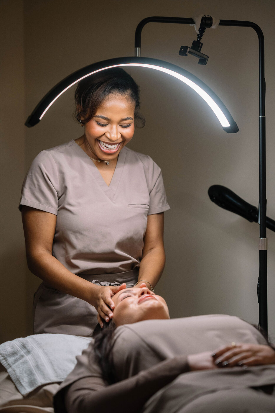 Regenerative skin treatment in progress at Aiken Medical Aesthetics in Aiken, SC