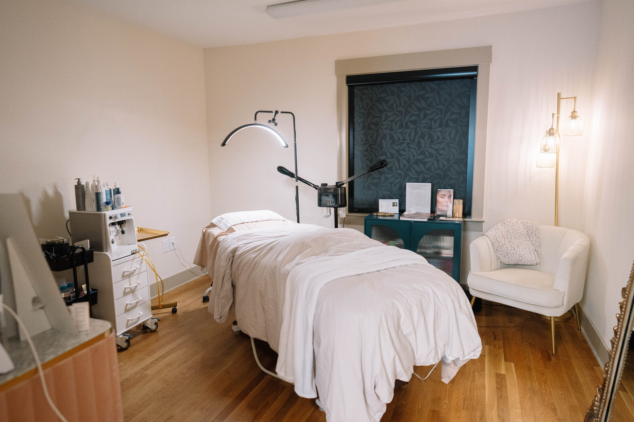 Treatment room at Aiken Medical Aesthetics med spa in Aiken, SC